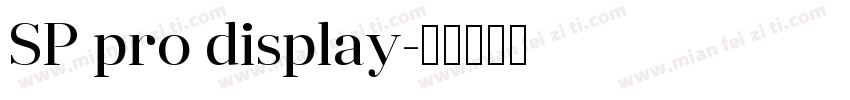 SP pro display字体转换